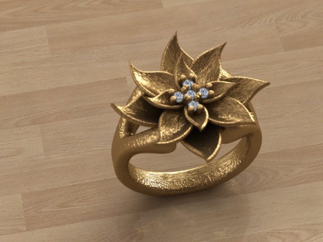 Amaryllis Ring- Christmas - Unique Ring- Flower Ring - Fashion Ring - Naturel Rıng - Trend Ring - Antıque Ring
